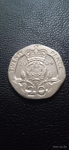 Великобритания 20 пенсов 2004 г.