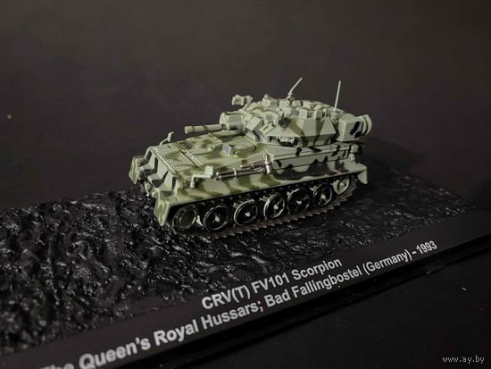 Модель в масштабе 1/72 CRV(T) FV101 Scorpion The Queen's Royal Hussars; Bad Fallingbostel Germany 1993