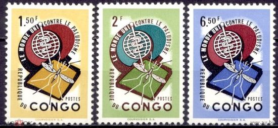Конго 1962 г. Фауна. Комар. Медицина"Борьба с малярией"    MNH