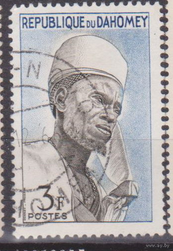Известные люди Личности Дагомея 1963 год Лот 9