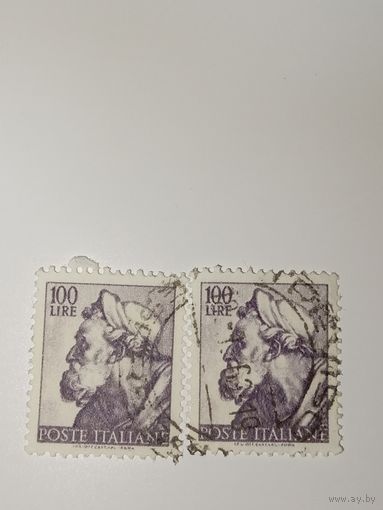 Италия 1961 с изображением головы Сиракузы