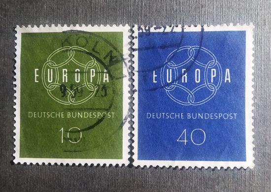 Марки Германия 1959 год Европа СЕРТ
