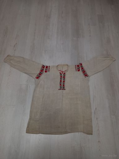 Сорочка домотканая, старинная льняная