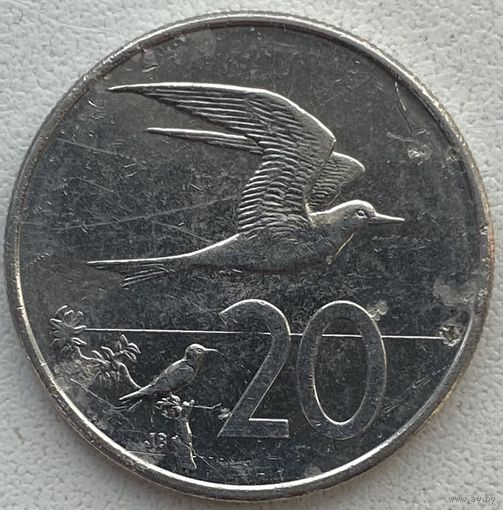Острова Кука 20 центов 2015 г.