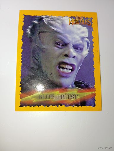 Карточка Голубого Жреца  из телесериала Удивительные странствия Геракла . 1996 года .