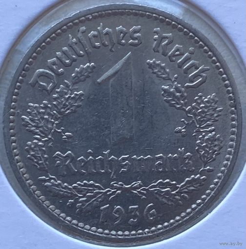 Германия 1 марка 1936 г. D. В холдере