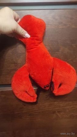 Игрушка мягкая рак, очень классный. Размер 27 на 27 см.