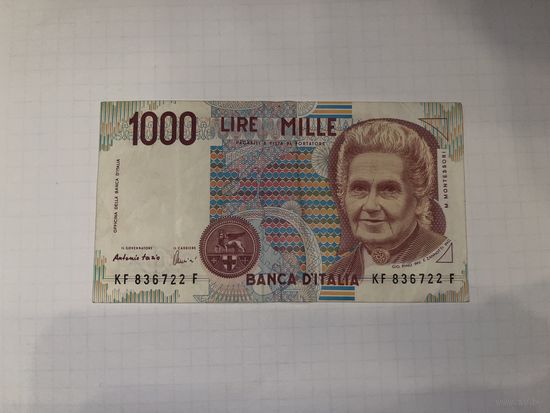 Бона 1000 лир 1990г