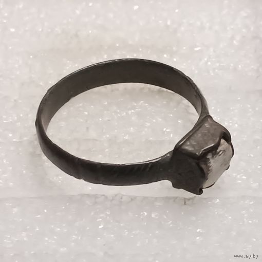 Перстень старинный со вставкой  (4)