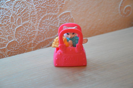 Игрушка McDonalds (Кот-колечко в сумочке)_Лот #И074