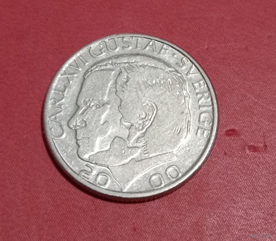 1 крона 2000г. Швеция