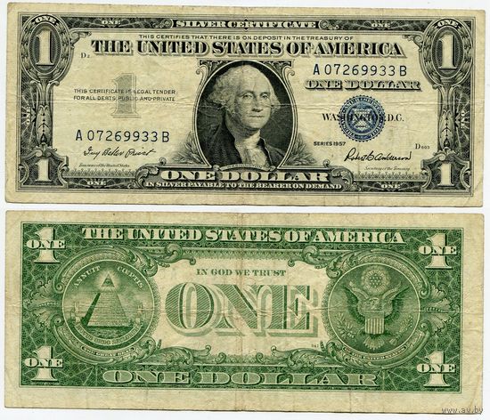 США. 1 доллар (образца 1957 года, P419)