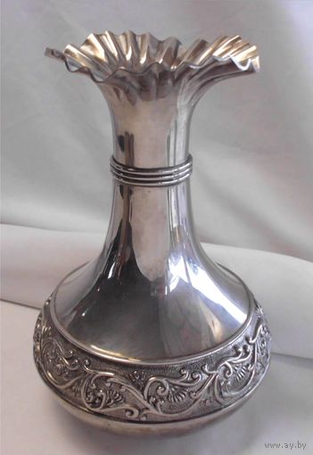 Ваза каминная 23 см Серебрение