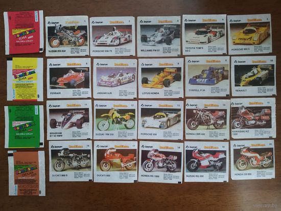 Вкладыши от жвачки Bombibom. Бомбибом. 2 серия Полная коллекция 90шт!!!