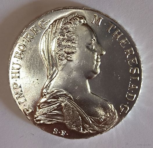 Талер 1780 Мария Терезия - рестрайк ярчайшее состояние