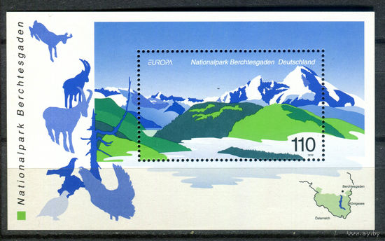 Германия - 1999г. - Европа. Природа национальных парков - полная серия, MNH [Mi bl. 47] - 1 блок
