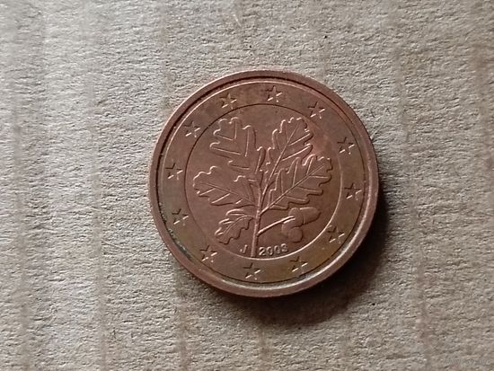 Германия 2 евроцента, 2003"J". (Н.Я)