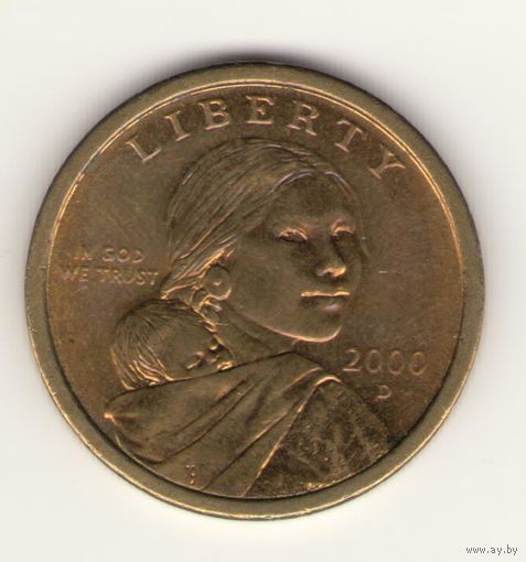 1 доллар США Сакагавея 2000 г. "D" г.