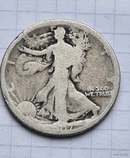 50 центов США 1917 год