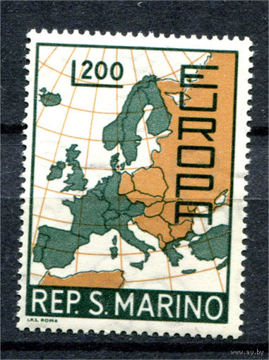 Сан-Марино - 1967г. - Европа - полная серия, MNH, пожелтевший клей [Mi 890] - 1 марка