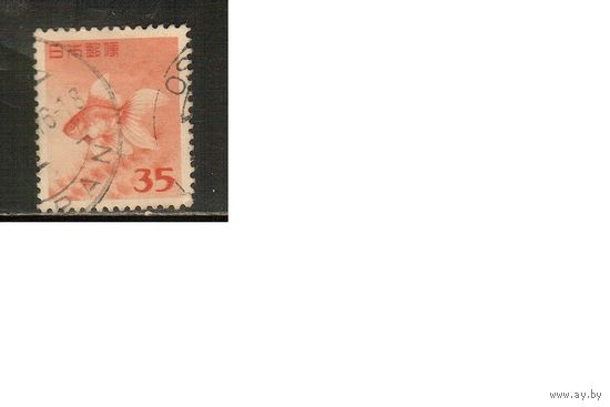 Япония-1952(Мих.590) , гаш.  , Морская  Фауна , Рыбы