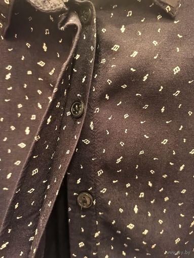 Рубашка Reserved с нотами, р.42