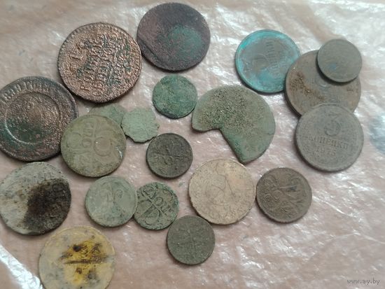 Остатки монет