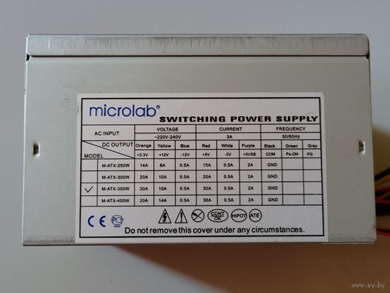 ATX блок питания Microlab M-ATX-350W для ретро-систем