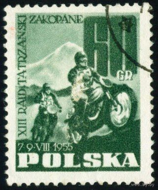 Международная гонка на мотоциклах Польша 1955 год 1 марка