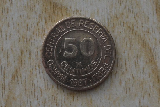 Перу 50 сентимо 1987