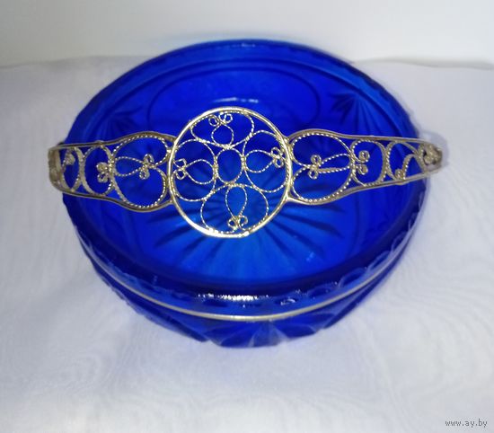 Корзинка. Вазочка. Конфетница. Скань. Серебрение