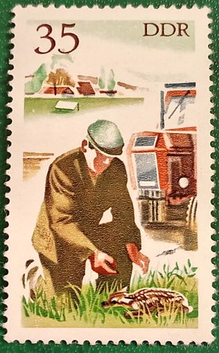 ГДР 1977. Охрана дикой природы