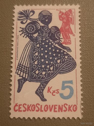Чехословакия 1980. Художественное вырезание. Марка из серии