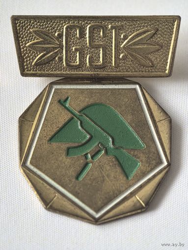 Знак ГДР .  GST,  спортивно-техническое общество