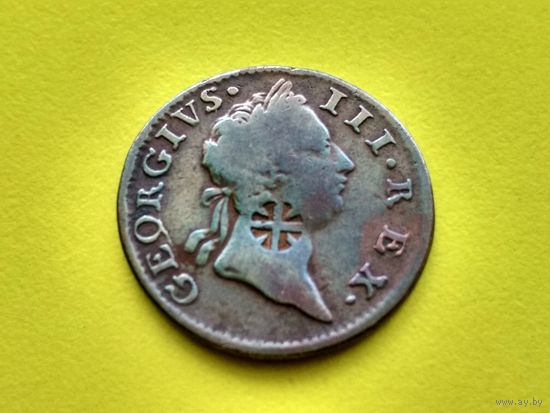 Ирландия. 1/2 пенни 1769. Брак, клеймо, надчекан. Торг.