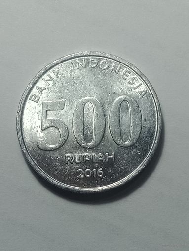 Индонезия 500 рупий 2016 года .