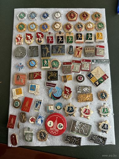 Значки спорт с рубля