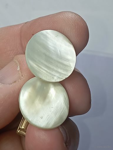 Запонки Перламутровые  СССР .