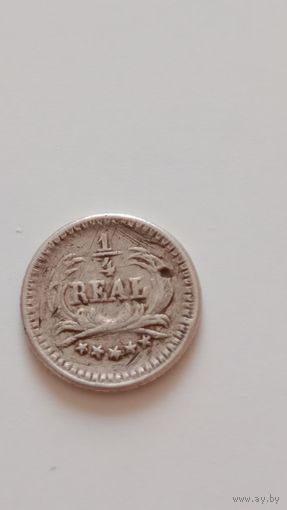 Гватемала 1/4 реала 1889