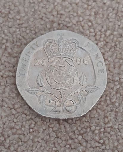Великобритания 20 пенсов, 2006 Елизавета II