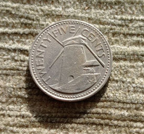 Werty71 Барбадос 25 центов 1981 Сахарная мельница Моргана Льюиса