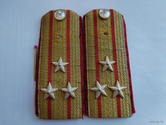 Погоны парадные полковника ВС РФ. размер 13,5 см