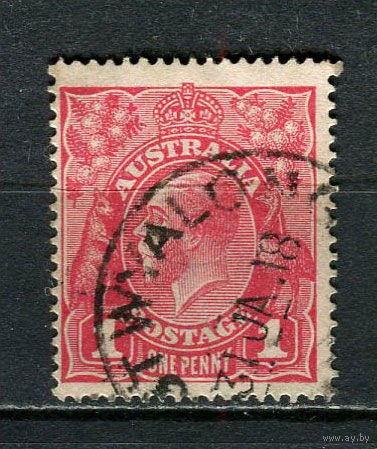 Австралия - 1914/1923 - Король Георг V 1P - [Mi.30XAI] - 1 марка. Гашеная.  (Лот 10JR)-T3P19
