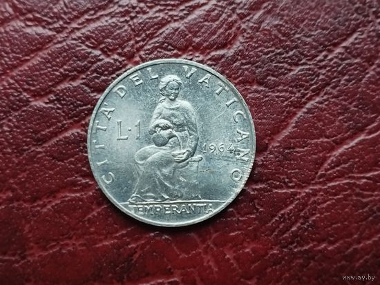 1 лира Ватикан 1964 г.