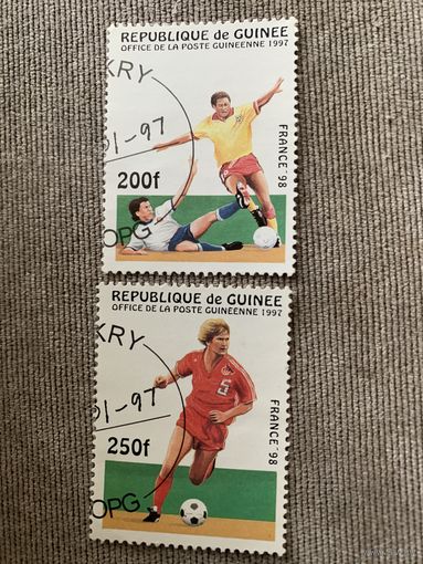 Гвинея 1997. Чемпионат мира по футболу Франция-98. Марки из серии