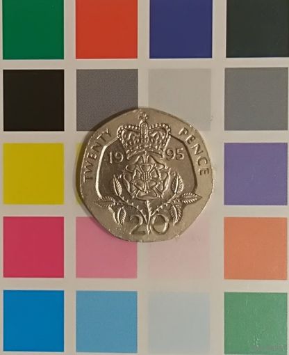 Великобритания 20 пенсов 1995 Королева Елизавета II