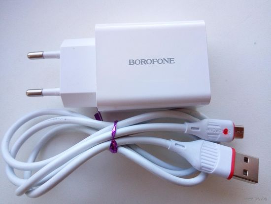 Новая фирменная зарядка для смартфонов BOROFONE model: BA21A, 18W/3A, USB type- C
