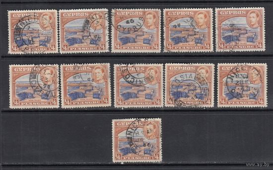 Вуни Архитектура Король Георг 6 1938 Кипр Колонии Великобритании Гашеная 1 м зуб Х100