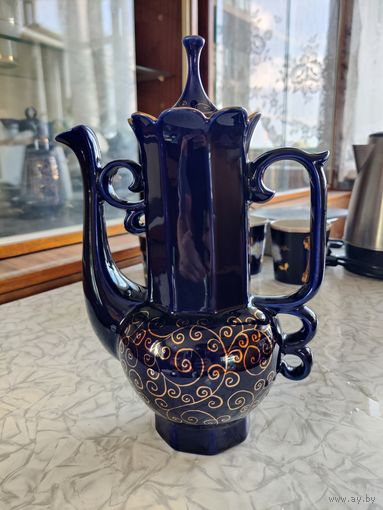 Кофейник, Кобальт, фабрика Возрождение