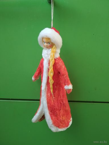 Ватная елчная игрушка